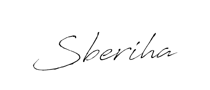 How to make Sberiha name signature. Use Antro_Vectra style for creating short signs online. This is the latest handwritten sign. Sberiha signature style 6 images and pictures png