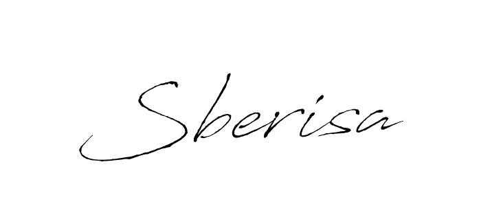 How to make Sberisa name signature. Use Antro_Vectra style for creating short signs online. This is the latest handwritten sign. Sberisa signature style 6 images and pictures png