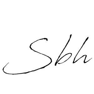 How to make Sbh signature? Antro_Vectra is a professional autograph style. Create handwritten signature for Sbh name. Sbh signature style 6 images and pictures png