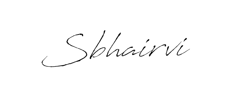 How to make Sbhairvi signature? Antro_Vectra is a professional autograph style. Create handwritten signature for Sbhairvi name. Sbhairvi signature style 6 images and pictures png