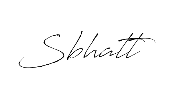 Design your own signature with our free online signature maker. With this signature software, you can create a handwritten (Antro_Vectra) signature for name Sbhatt. Sbhatt signature style 6 images and pictures png