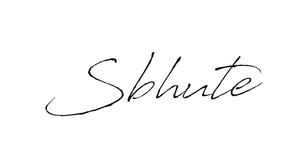 Design your own signature with our free online signature maker. With this signature software, you can create a handwritten (Antro_Vectra) signature for name Sbhute. Sbhute signature style 6 images and pictures png