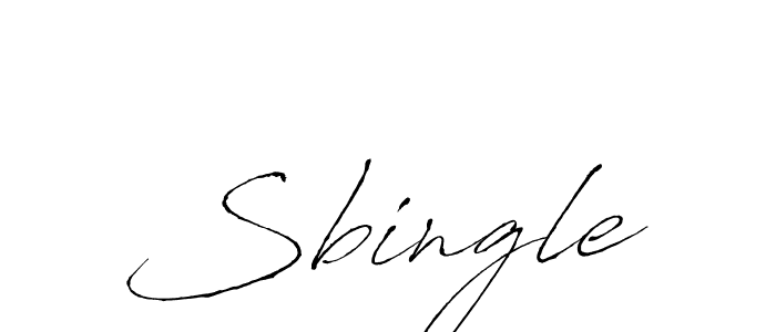 Sbingle stylish signature style. Best Handwritten Sign (Antro_Vectra) for my name. Handwritten Signature Collection Ideas for my name Sbingle. Sbingle signature style 6 images and pictures png