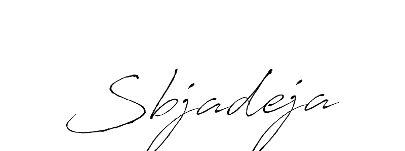 The best way (Antro_Vectra) to make a short signature is to pick only two or three words in your name. The name Sbjadeja include a total of six letters. For converting this name. Sbjadeja signature style 6 images and pictures png