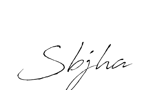 How to make Sbjha signature? Antro_Vectra is a professional autograph style. Create handwritten signature for Sbjha name. Sbjha signature style 6 images and pictures png