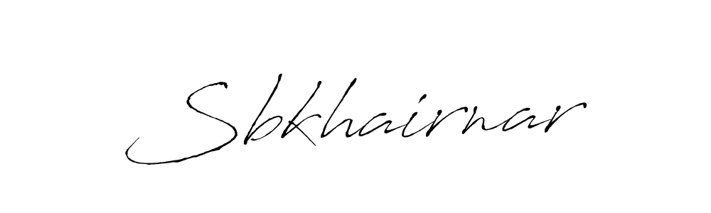 Create a beautiful signature design for name Sbkhairnar. With this signature (Antro_Vectra) fonts, you can make a handwritten signature for free. Sbkhairnar signature style 6 images and pictures png