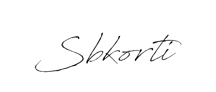 Create a beautiful signature design for name Sbkorti. With this signature (Antro_Vectra) fonts, you can make a handwritten signature for free. Sbkorti signature style 6 images and pictures png