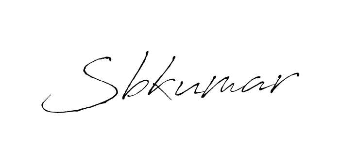 Make a beautiful signature design for name Sbkumar. With this signature (Antro_Vectra) style, you can create a handwritten signature for free. Sbkumar signature style 6 images and pictures png