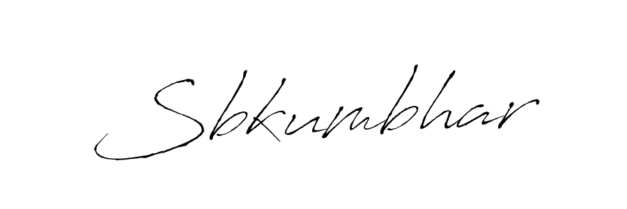 How to make Sbkumbhar signature? Antro_Vectra is a professional autograph style. Create handwritten signature for Sbkumbhar name. Sbkumbhar signature style 6 images and pictures png