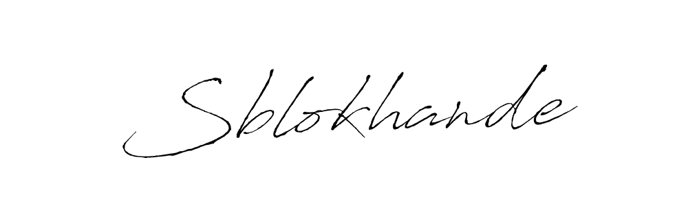 You should practise on your own different ways (Antro_Vectra) to write your name (Sblokhande) in signature. don't let someone else do it for you. Sblokhande signature style 6 images and pictures png