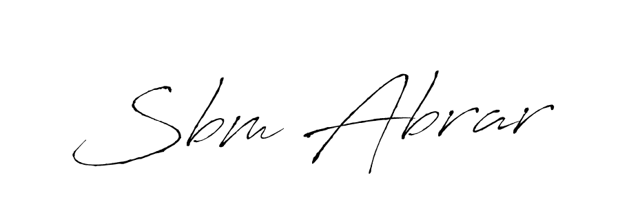 You should practise on your own different ways (Antro_Vectra) to write your name (Sbm Abrar) in signature. don't let someone else do it for you. Sbm Abrar signature style 6 images and pictures png