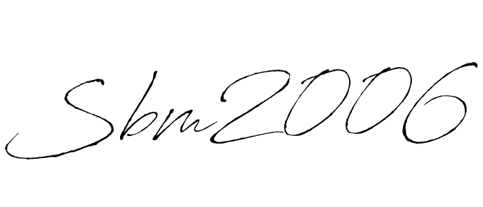 Use a signature maker to create a handwritten signature online. With this signature software, you can design (Antro_Vectra) your own signature for name Sbm2006. Sbm2006 signature style 6 images and pictures png