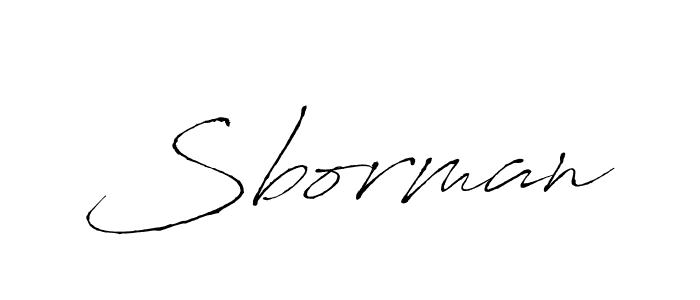 Sborman stylish signature style. Best Handwritten Sign (Antro_Vectra) for my name. Handwritten Signature Collection Ideas for my name Sborman. Sborman signature style 6 images and pictures png