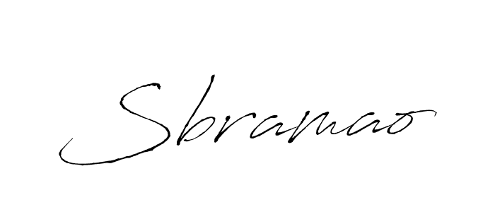 How to make Sbramao signature? Antro_Vectra is a professional autograph style. Create handwritten signature for Sbramao name. Sbramao signature style 6 images and pictures png