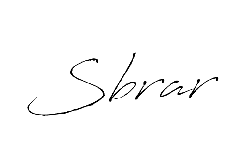 Sbrar stylish signature style. Best Handwritten Sign (Antro_Vectra) for my name. Handwritten Signature Collection Ideas for my name Sbrar. Sbrar signature style 6 images and pictures png