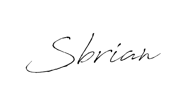 Design your own signature with our free online signature maker. With this signature software, you can create a handwritten (Antro_Vectra) signature for name Sbrian. Sbrian signature style 6 images and pictures png