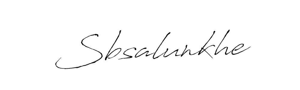 How to Draw Sbsalunkhe signature style? Antro_Vectra is a latest design signature styles for name Sbsalunkhe. Sbsalunkhe signature style 6 images and pictures png