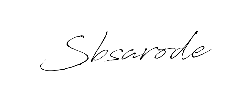 Sbsarode stylish signature style. Best Handwritten Sign (Antro_Vectra) for my name. Handwritten Signature Collection Ideas for my name Sbsarode. Sbsarode signature style 6 images and pictures png