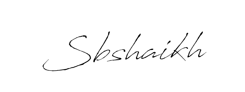 Design your own signature with our free online signature maker. With this signature software, you can create a handwritten (Antro_Vectra) signature for name Sbshaikh. Sbshaikh signature style 6 images and pictures png