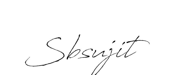 Make a beautiful signature design for name Sbsujit. With this signature (Antro_Vectra) style, you can create a handwritten signature for free. Sbsujit signature style 6 images and pictures png