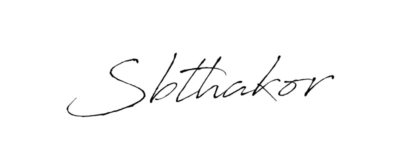 Make a beautiful signature design for name Sbthakor. With this signature (Antro_Vectra) style, you can create a handwritten signature for free. Sbthakor signature style 6 images and pictures png
