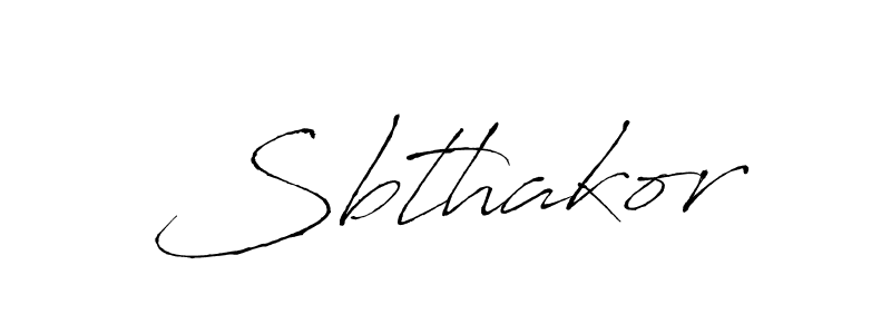 Make a beautiful signature design for name Sbthakor. With this signature (Antro_Vectra) style, you can create a handwritten signature for free. Sbthakor signature style 6 images and pictures png