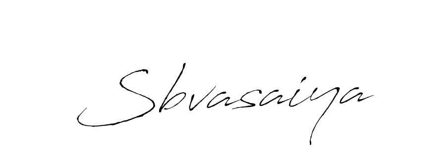 Create a beautiful signature design for name Sbvasaiya. With this signature (Antro_Vectra) fonts, you can make a handwritten signature for free. Sbvasaiya signature style 6 images and pictures png