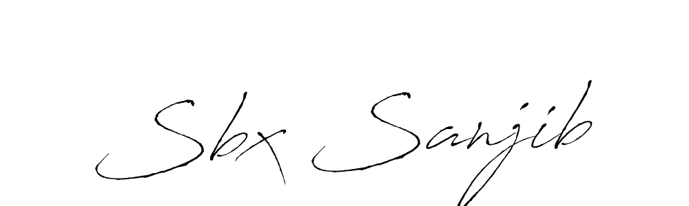 The best way (Antro_Vectra) to make a short signature is to pick only two or three words in your name. The name Sbx Sanjib include a total of six letters. For converting this name. Sbx Sanjib signature style 6 images and pictures png