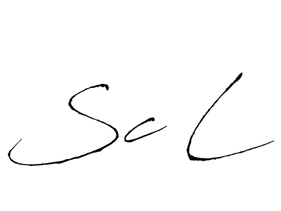 Also You can easily find your signature by using the search form. We will create Sc L name handwritten signature images for you free of cost using Antro_Vectra sign style. Sc L signature style 6 images and pictures png