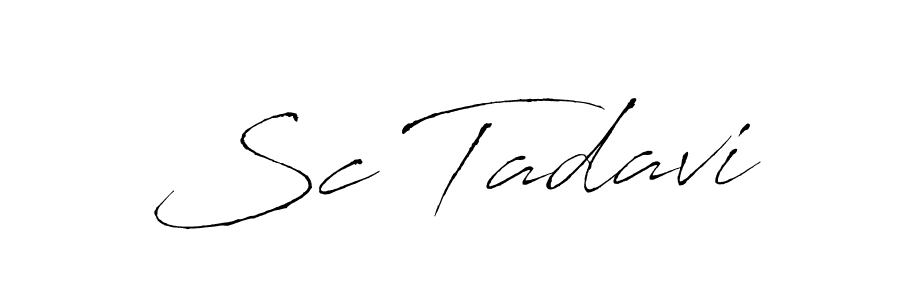 How to make Sc Tadavi signature? Antro_Vectra is a professional autograph style. Create handwritten signature for Sc Tadavi name. Sc Tadavi signature style 6 images and pictures png