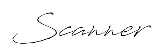 A modern signature idea for name Scanner using Antro_Vectra font. Clean strokes and elegant curves make it stand out instantly. Scanner signature style 6 images and pictures png