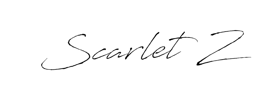 Scarlet Z stylish signature style. Best Handwritten Sign (Antro_Vectra) for my name. Handwritten Signature Collection Ideas for my name Scarlet Z. Scarlet Z signature style 6 images and pictures png