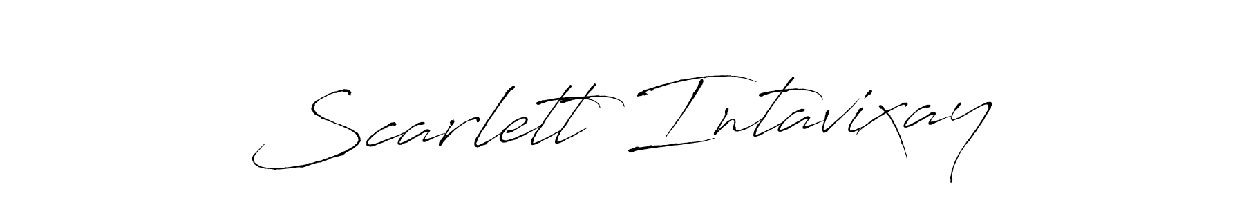 It looks lik you need a new signature style for name Scarlett Intavixay. Design unique handwritten (Antro_Vectra) signature with our free signature maker in just a few clicks. Scarlett Intavixay signature style 6 images and pictures png