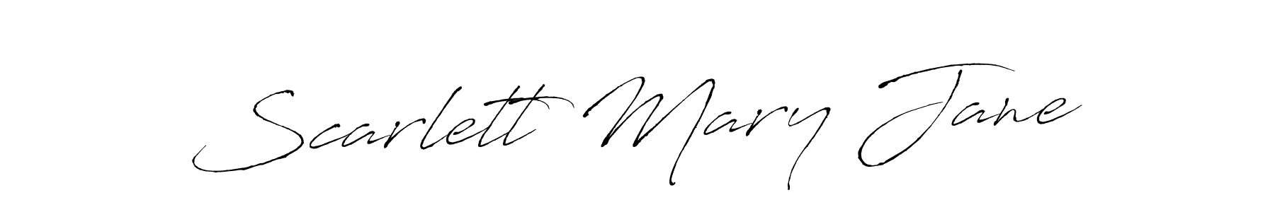 You should practise on your own different ways (Antro_Vectra) to write your name (Scarlett Mary Jane) in signature. don't let someone else do it for you. Scarlett Mary Jane signature style 6 images and pictures png