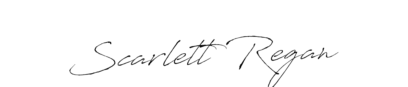 Scarlett Regan stylish signature style. Best Handwritten Sign (Antro_Vectra) for my name. Handwritten Signature Collection Ideas for my name Scarlett Regan. Scarlett Regan signature style 6 images and pictures png
