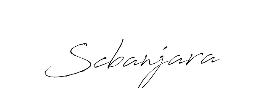 Create a beautiful signature design for name Scbanjara. With this signature (Antro_Vectra) fonts, you can make a handwritten signature for free. Scbanjara signature style 6 images and pictures png