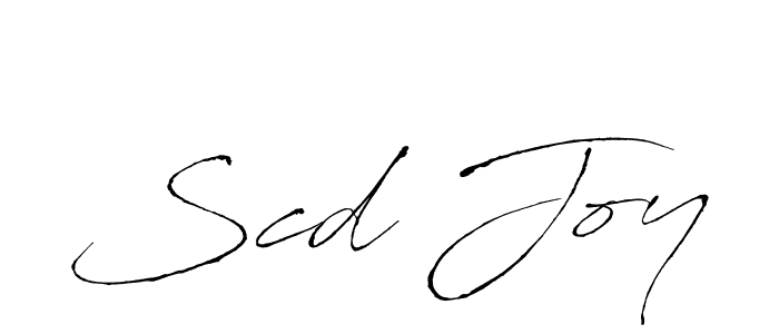 Make a beautiful signature design for name Scd Joy. With this signature (Antro_Vectra) style, you can create a handwritten signature for free. Scd Joy signature style 6 images and pictures png