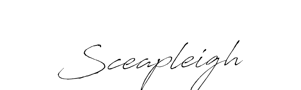 Design your own signature with our free online signature maker. With this signature software, you can create a handwritten (Antro_Vectra) signature for name Sceapleigh. Sceapleigh signature style 6 images and pictures png