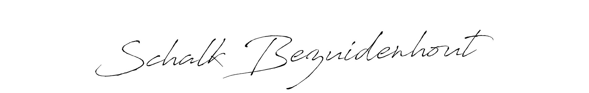 Create a beautiful signature design for name Schalk Bezuidenhout. With this signature (Antro_Vectra) fonts, you can make a handwritten signature for free. Schalk Bezuidenhout signature style 6 images and pictures png