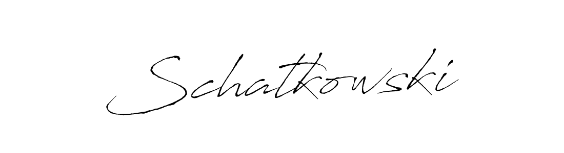 Design your own signature with our free online signature maker. With this signature software, you can create a handwritten (Antro_Vectra) signature for name Schatkowski. Schatkowski signature style 6 images and pictures png