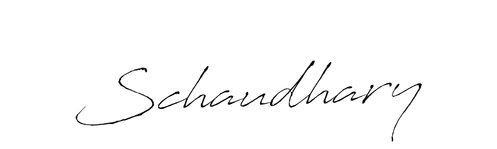 Use a signature maker to create a handwritten signature online. With this signature software, you can design (Antro_Vectra) your own signature for name Schaudhary. Schaudhary signature style 6 images and pictures png