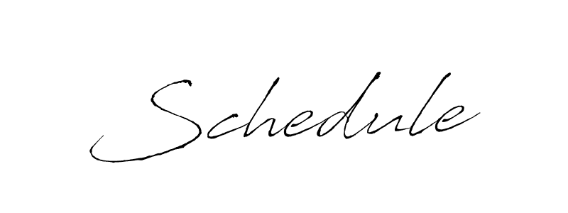 How to make Schedule signature? Antro_Vectra is a professional autograph style. Create handwritten signature for Schedule name. Schedule signature style 6 images and pictures png