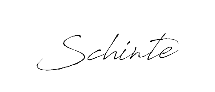 Create a beautiful signature design for name Schinte. With this signature (Antro_Vectra) fonts, you can make a handwritten signature for free. Schinte signature style 6 images and pictures png