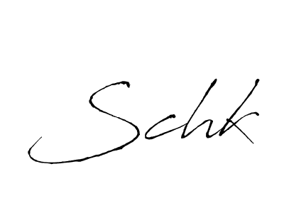 Design your own signature with our free online signature maker. With this signature software, you can create a handwritten (Antro_Vectra) signature for name Schk. Schk signature style 6 images and pictures png