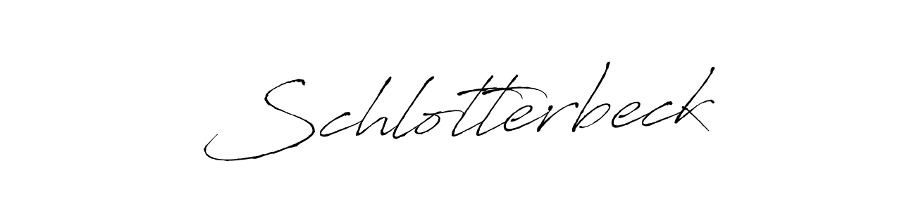 How to make Schlotterbeck signature? Antro_Vectra is a professional autograph style. Create handwritten signature for Schlotterbeck name. Schlotterbeck signature style 6 images and pictures png