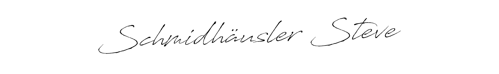 How to make Schmidhäusler Steve name signature. Use Antro_Vectra style for creating short signs online. This is the latest handwritten sign. Schmidhäusler Steve signature style 6 images and pictures png