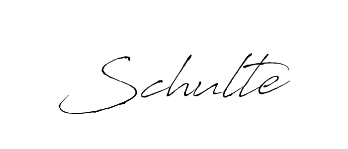 Make a beautiful signature design for name Schulte. With this signature (Antro_Vectra) style, you can create a handwritten signature for free. Schulte signature style 6 images and pictures png