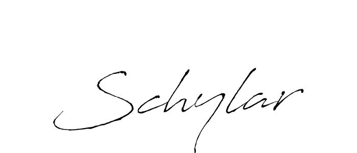 Make a beautiful signature design for name Schylar. With this signature (Antro_Vectra) style, you can create a handwritten signature for free. Schylar signature style 6 images and pictures png