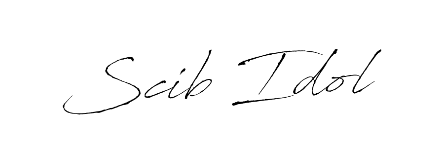 You should practise on your own different ways (Antro_Vectra) to write your name (Scib Idol) in signature. don't let someone else do it for you. Scib Idol signature style 6 images and pictures png