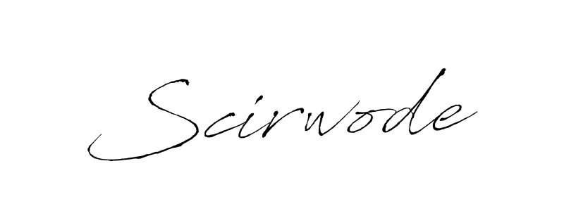 Make a beautiful signature design for name Scirwode. With this signature (Antro_Vectra) style, you can create a handwritten signature for free. Scirwode signature style 6 images and pictures png